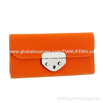 Female Patent Leather Wallet, Quilted
